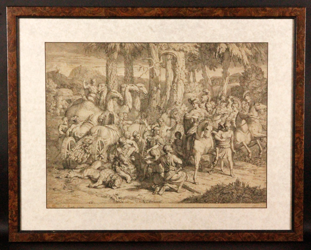 Appraisal: - th C Flemish Engraving th century Flemish engraving of