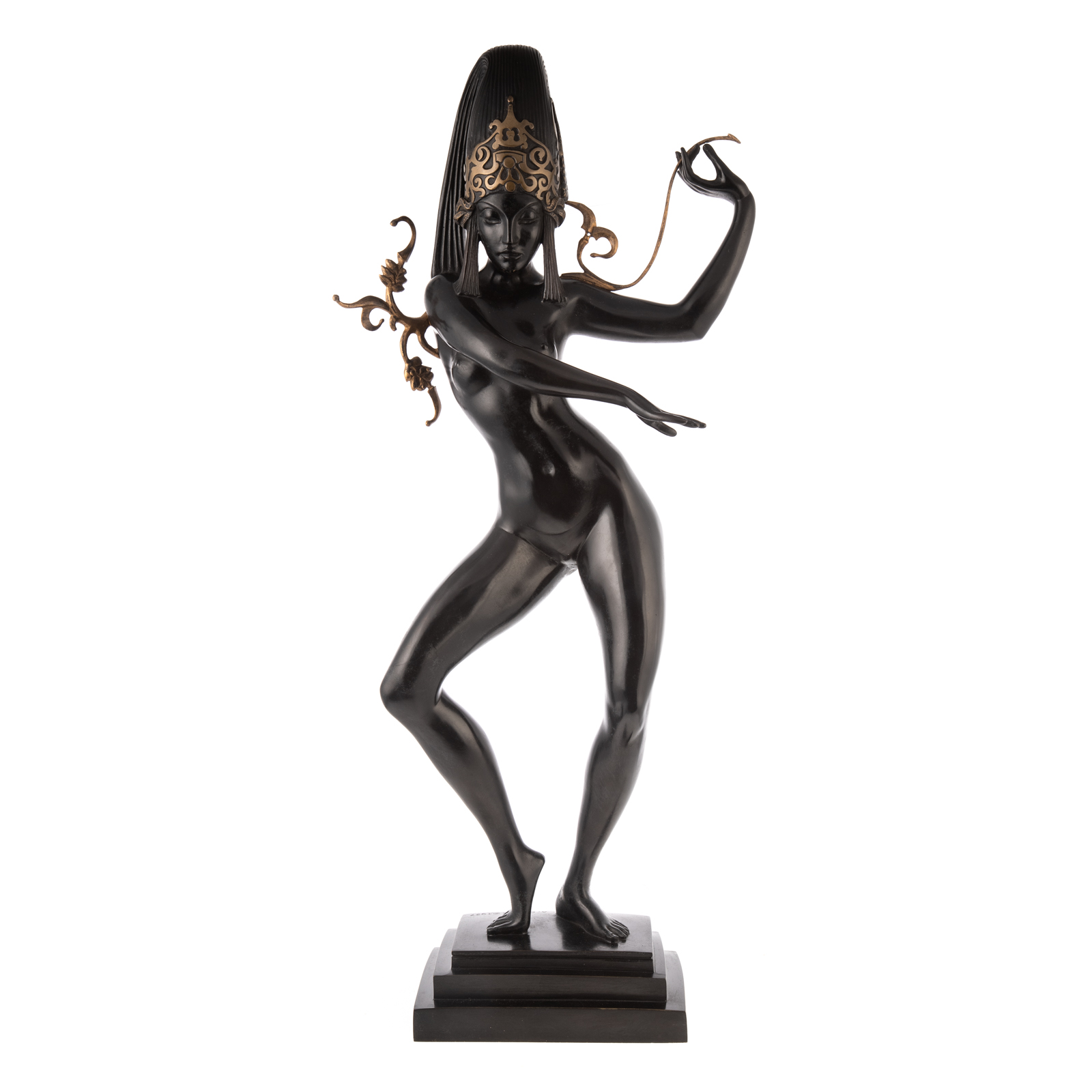 Appraisal: AFTER ALLAN CLARK PARVATI BRONZE American - Standing figure of