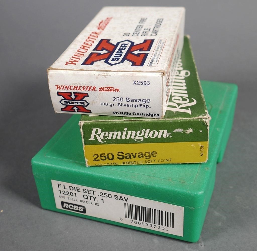 Appraisal: Two boxes of rounds Winchester Remington Savage grain rifle ammunition