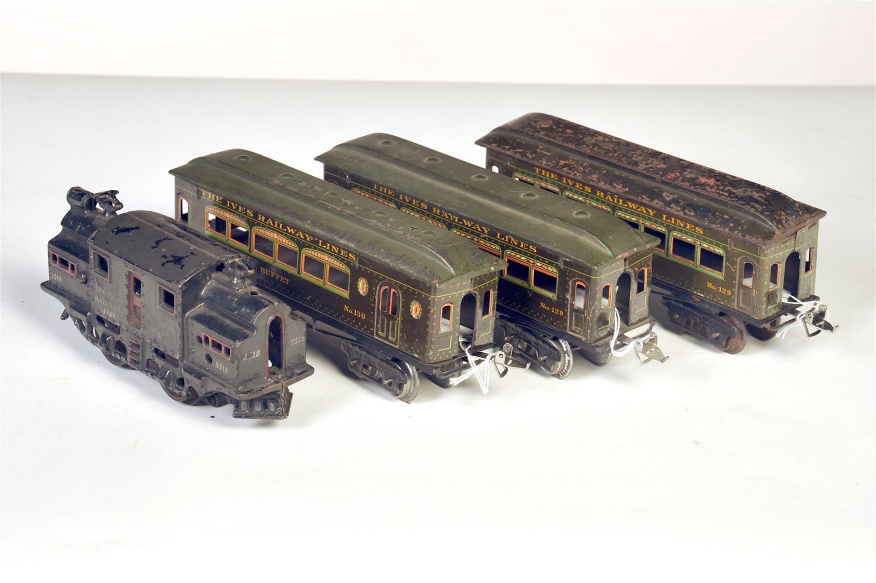 Appraisal: IVES TOYS THE IVES RAILWAY LINES O GAUGE CONSIST INCLUDING