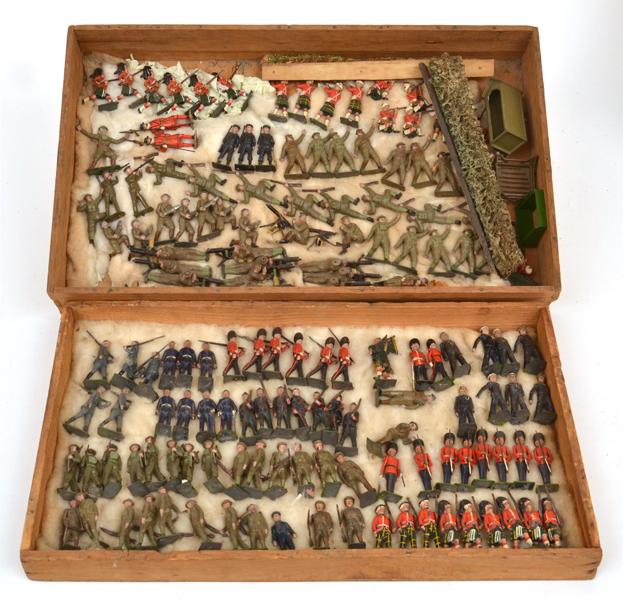 Appraisal: LARGE COLLECTION OF BRITAINS LEAD SOLDIERS VARIOUS INFANTRY ALL UNBOXED