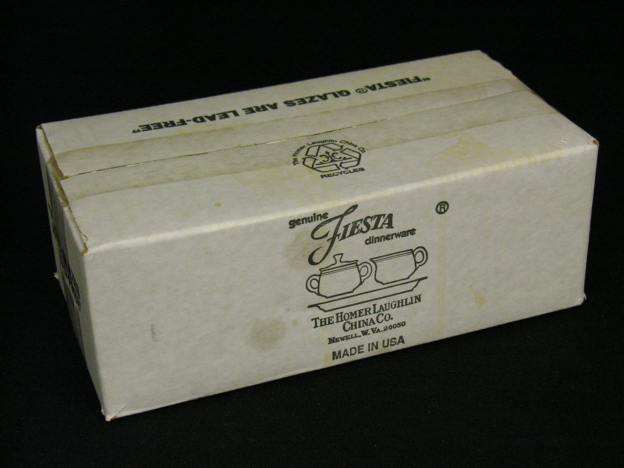 Appraisal: FIESTA LILAC CREAM SUGAR AND TRAY RARE In box Estate