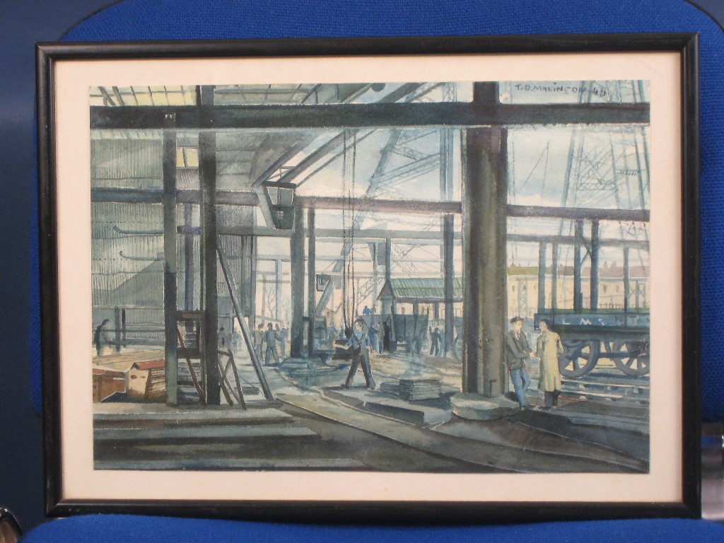 Appraisal: TREVOR MAKINSON War-time Scenes at The Painter Bros Factory Hereford