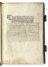 Appraisal: PETRUS LOMBARDUS Sententiarum libri IV of leaves including blank t