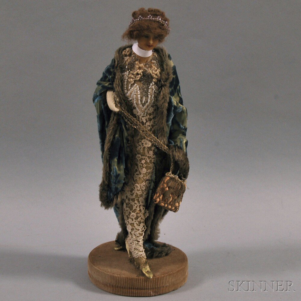 Appraisal: Lafitte-Desirat Wax Fashion Doll France c the figure with molded