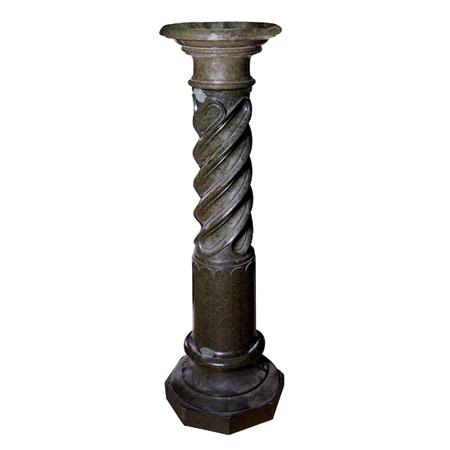 Appraisal: Neoclassical Style Green Serpentine Marble Pedestal Estimate -