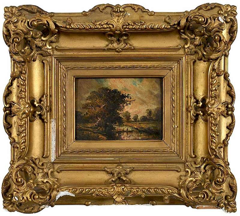 Appraisal: American or European School th century Summer Landscape unsigned oil