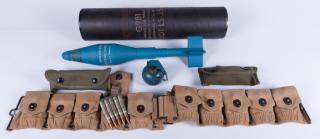 Appraisal: Training Ammunition and Accessories Five Military training ammunition to include