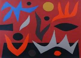 Appraisal: John Coburn - Fire Dance screenprint signed 'Coburn' lower right