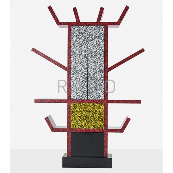 Appraisal: ETTORE SOTTSASS Casablanca bookcase Condition Report Features Finished back three