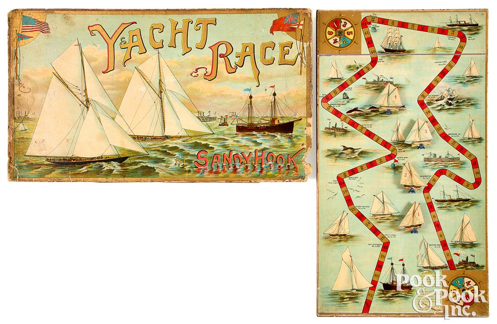 Appraisal: McLoughlin Bros Yacht Race at Sandy Hook Game McLoughlin Bros