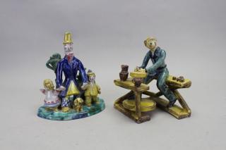 Appraisal: Austrian Werner Werkstatt Ceramic Figures Austrian Werner Werkstatt Ceramic Figures