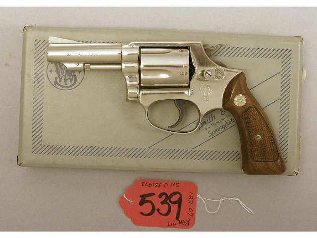 Appraisal: Smith Wesson cal sn J Factory nickel plated with sound