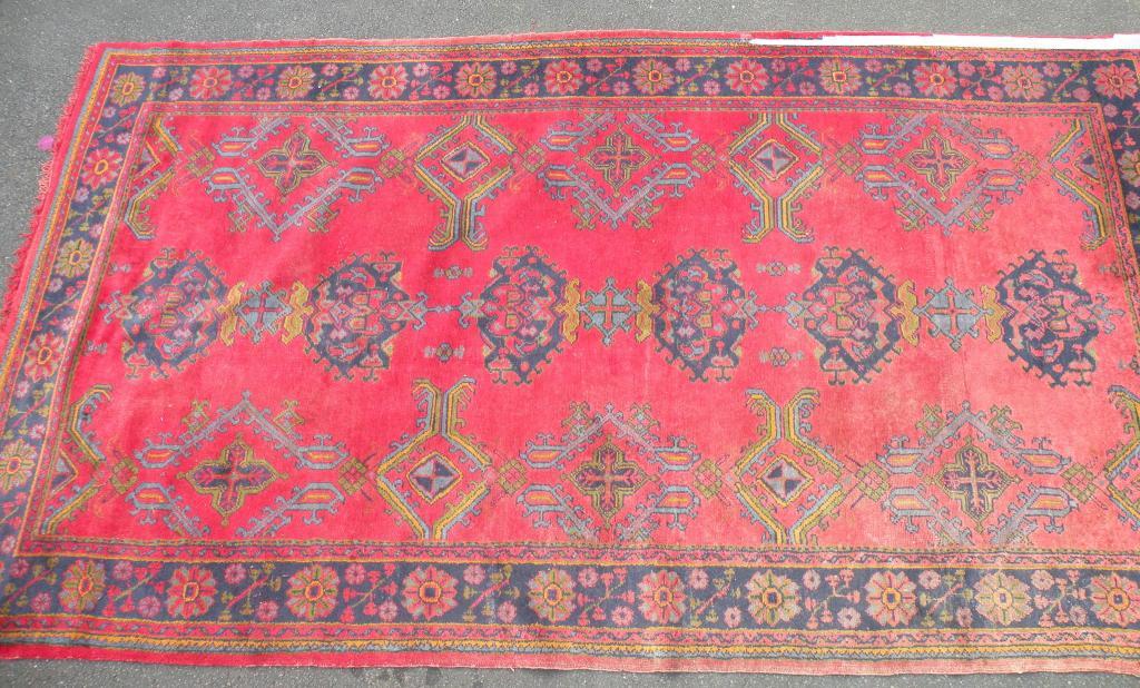 Appraisal: A Turkey carpet with a design of medallions on a