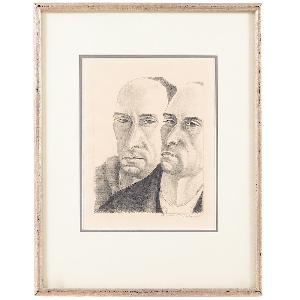 Appraisal: Vincent Canade Double Self Portrait Vincent Canade George C Miller