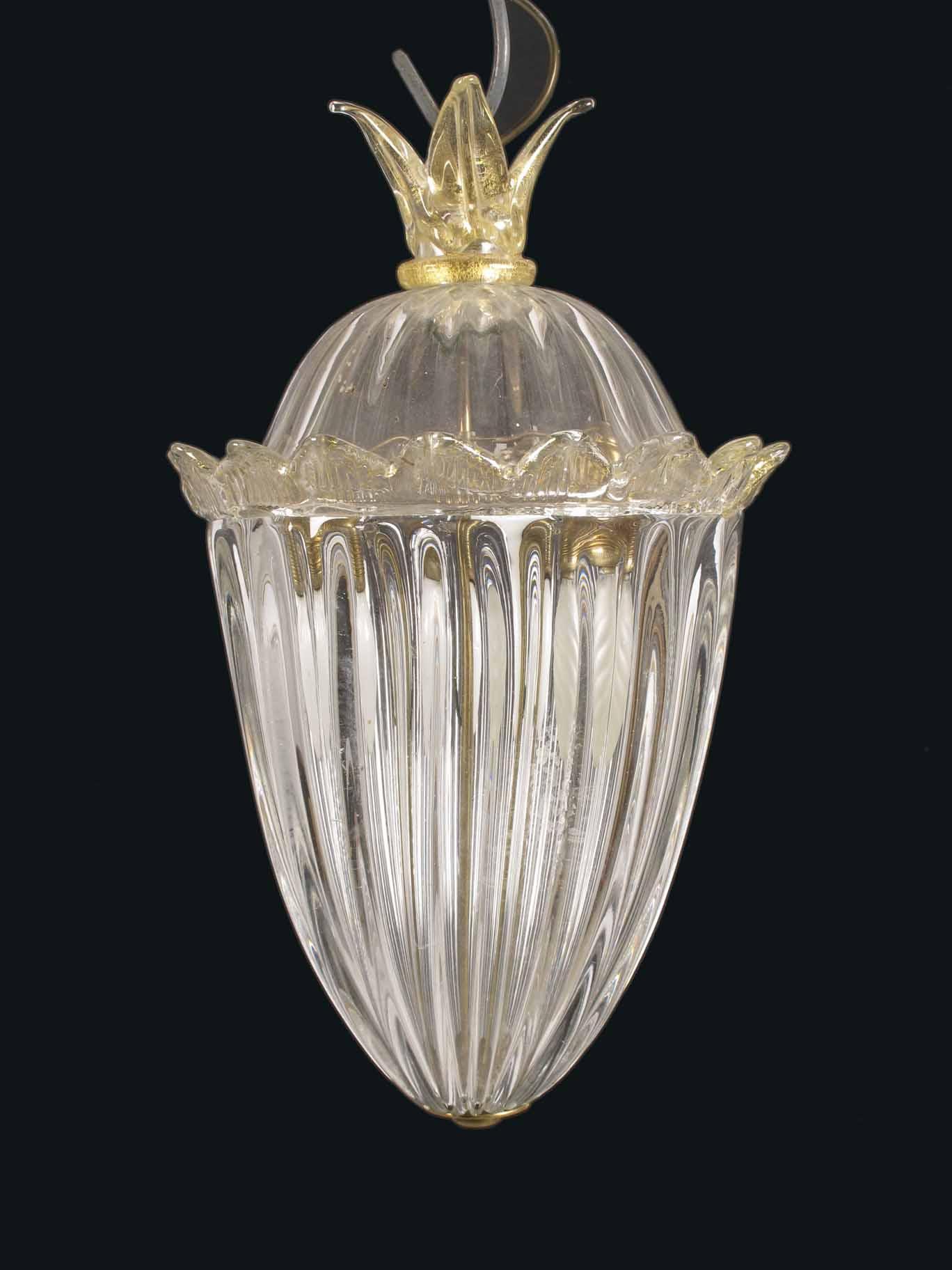 Appraisal: A moulded glass ceiling light