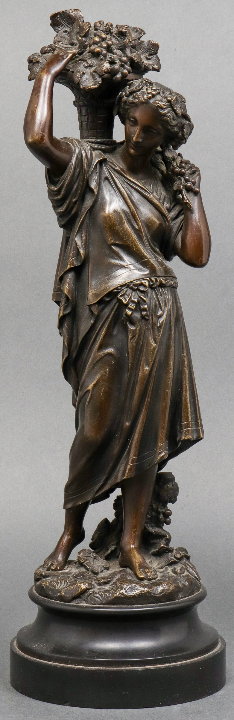 Appraisal: EMILE BOYER BRONZE ALLEGORICAL SCULPTURE Emile Boyer French - Woman