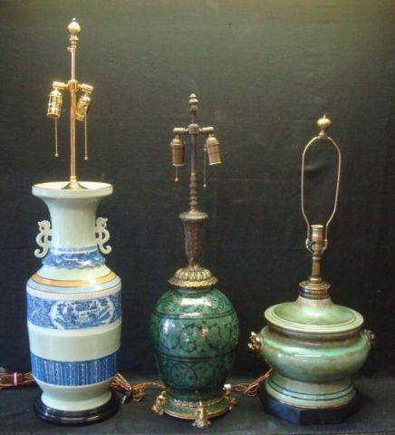 Appraisal: Lot of Asian Style Lamps From a Rye home