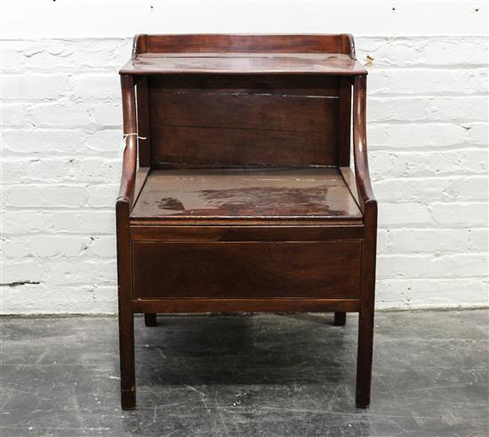 Appraisal: Sale Lot An English Mahogany Commode Cabinet th th century