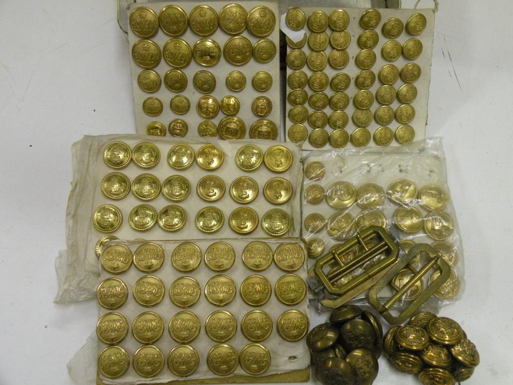 Appraisal: Seven sets of military brass buttons