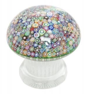 Appraisal: An Art Glass Millefiori Paperweight Height x diameter inches An