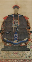 Appraisal: Chinese Ancestor Portrait Scroll A Chinese Ancestor Portrait in scroll