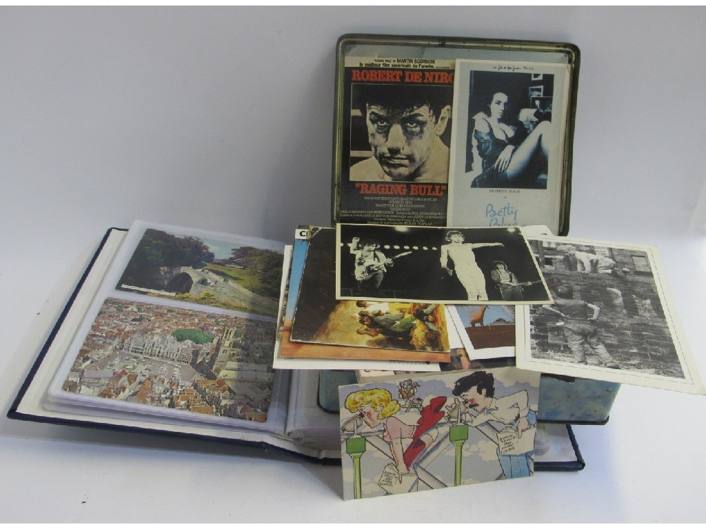 Appraisal: Lot comprising album of postcards and a box of loose