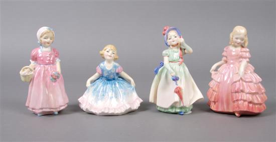 Appraisal: A Group of Royal Doulton Miniature Porcelain Figures Height of