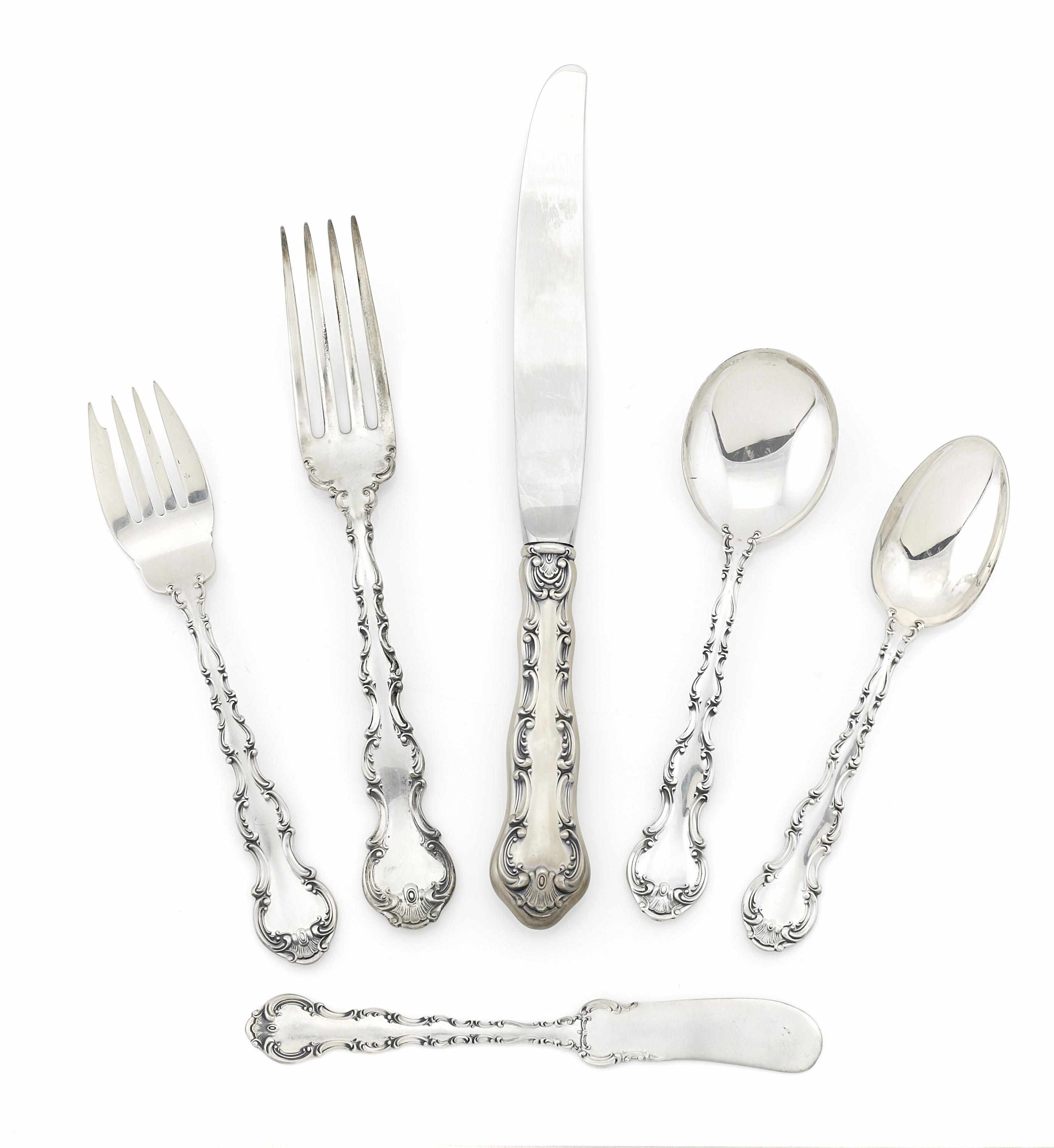 Appraisal: An American sterling silver flatware service for eight Gorham Mfg