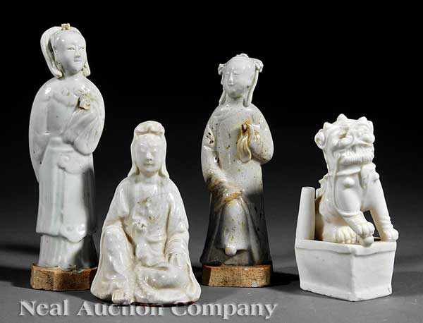 Appraisal: A Group of Four Chinese Qingbai and Dehua Porcelain Figures