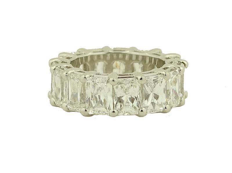 Appraisal: Platinum Radiant Cut ct Diamond Eternity Band Platinum Radiant Cut