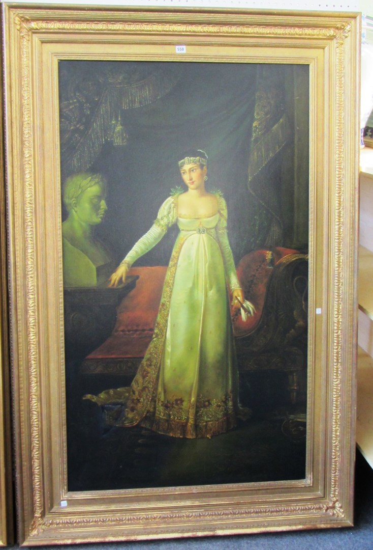 Appraisal: Chinese School late th century Portrait of Empress Josephine oil