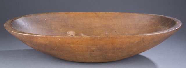 Appraisal: Oval Wooden Turned Bowl