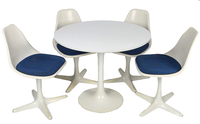 Appraisal: Eero Saarinen Finnish - for Arkana'Tulip' table and set of