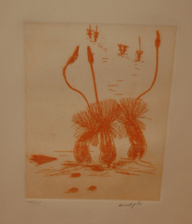 Appraisal: CLIFTON PUGH GRASS TREES ETCHING