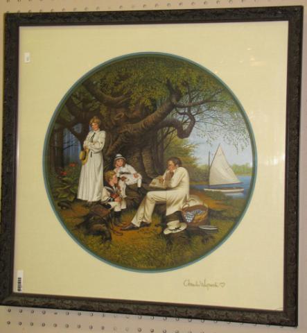 Appraisal: Charles Wysocki Limited Edition Print ''Robin Hood'' of pencil signed