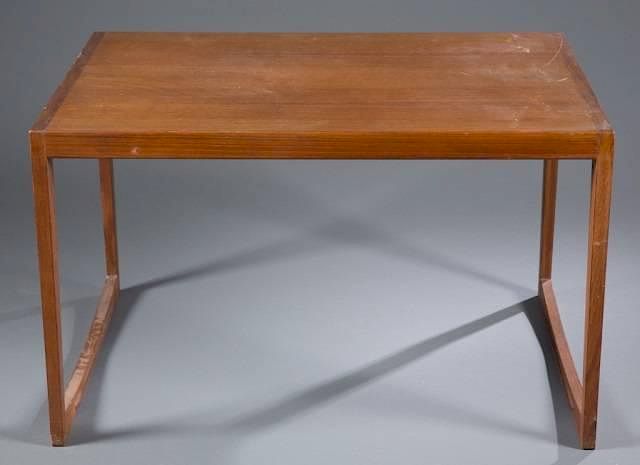 Appraisal: Danish George Tanier Modern teak end table A Danish George