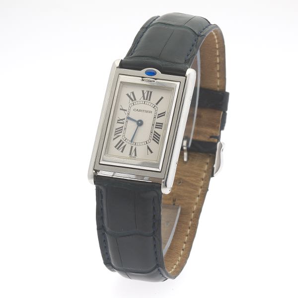 Appraisal: CARTIER TANK BASCULANTE GENTLEMAN'S STAINLESS STEEL REVERSO WATCH Case x