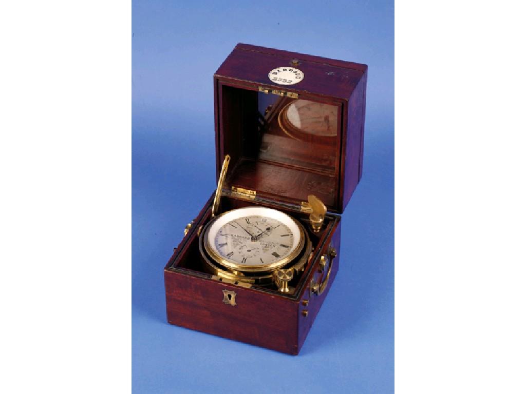 Appraisal: BARRAUD A MARINE CHRONOMETER numbered the silvered dial signed Barraud