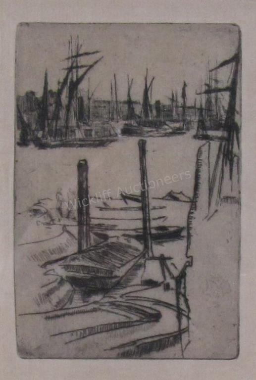 Appraisal: An etching by James Abbott McNeill Whistler - entitled Tiny