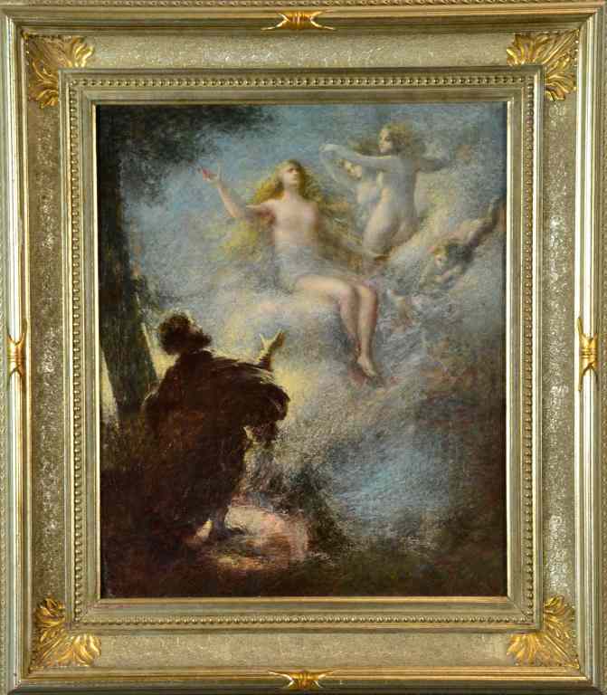 Appraisal: Attribut Henri Fantin-Latour Oil Painting On CanvAn unsigned painting attributed