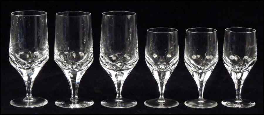 Appraisal: CRYSTAL STEMWARE SERVICE Comprising eleven water goblets and eleven wine