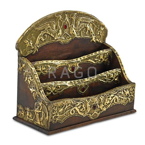 Appraisal: IN THE STYLE OF ALFRED DAGUET Letter holder Condition Report