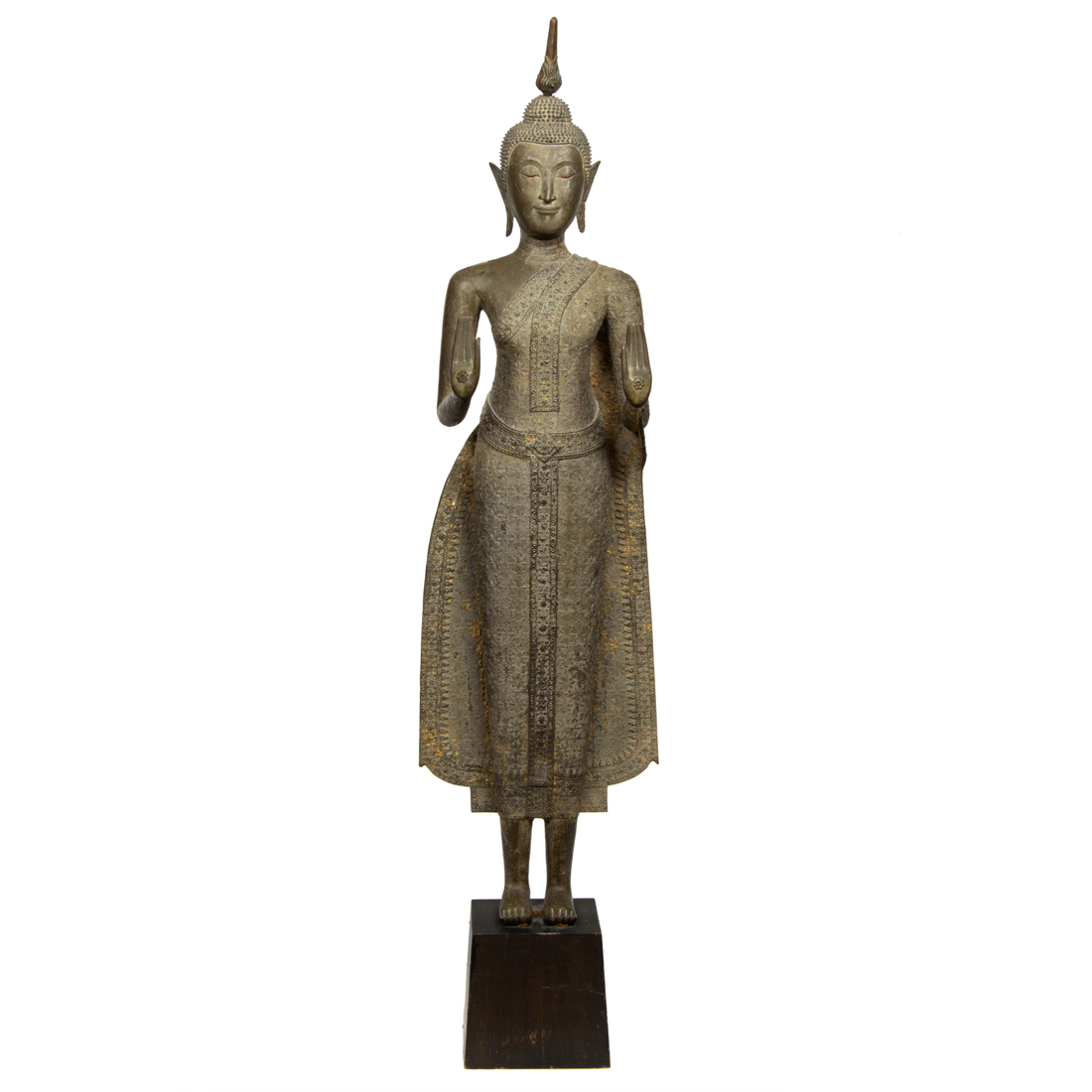 Appraisal: THAI RATTANAKOSIN STYLE FIGURE OF BUDDHA SHAKYAMUNI Thai Rattanakosin style