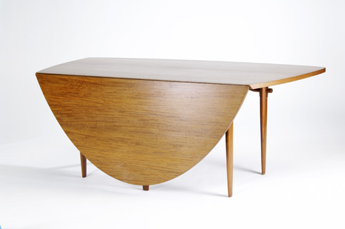 Appraisal: GEORGE NAKASHIMA WIDDICOMB Drop-leaf dining table Widdicomb label Open x