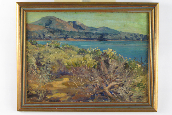 Appraisal: OIL ON PANEL attributed to Cadwallader Washburn Mpls Minn -