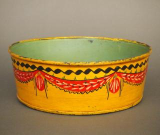 Appraisal: A late th century Tole ware bowl with original polychrome