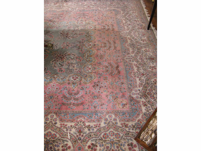 Appraisal: Semi-Antique Room Size Rug hand tied cotton base in shades