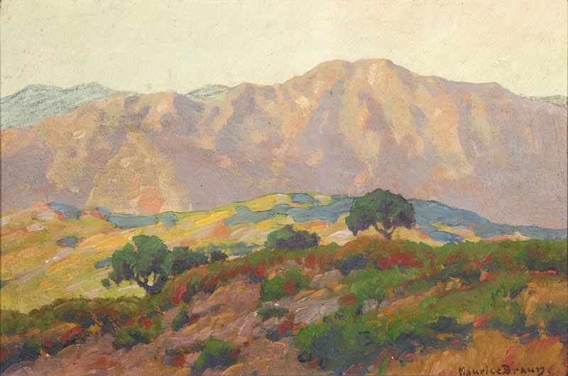 Appraisal: Maurice Braun - San Diego CA Blooming Hills and Distant