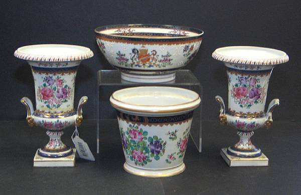 Appraisal: An assembled group of French Chinese Export style porcelain second